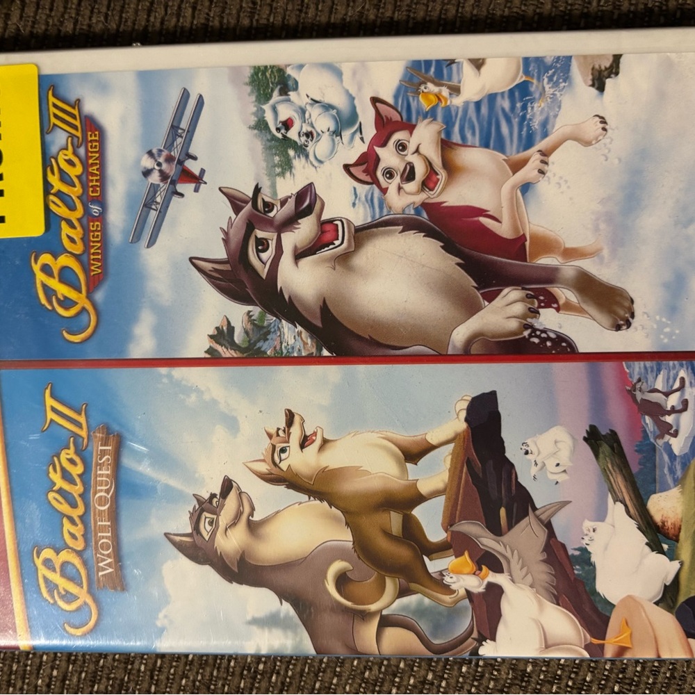 Balto II and Balto III Animated Film DVD - Blue and White Cover